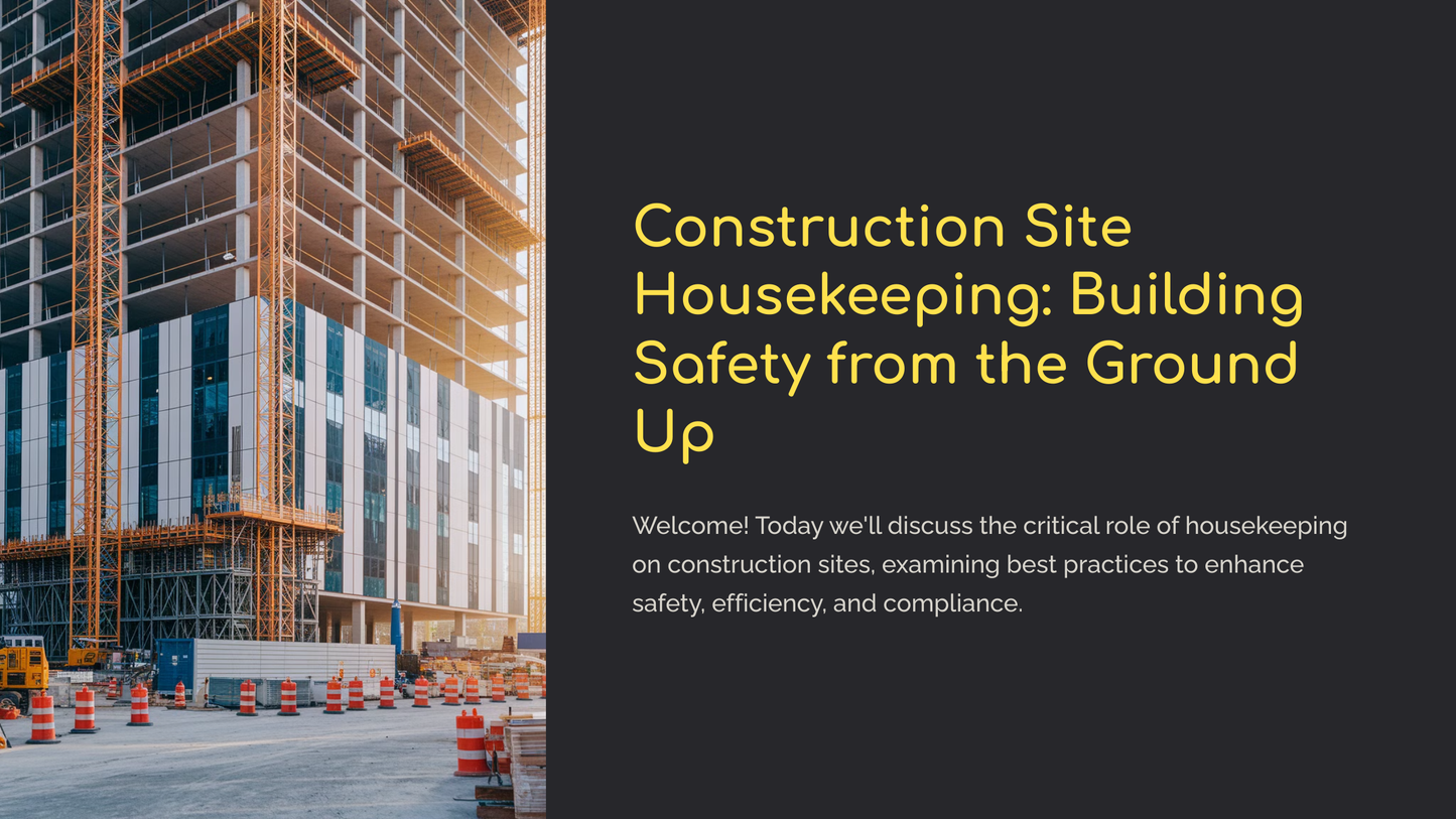 Construction Site Housekeeping: Building Safety from the Ground Up (Toolbox Download)