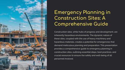 Emergency Planning in Construction Sites: A Comprehensive Guide (Power Point Download)