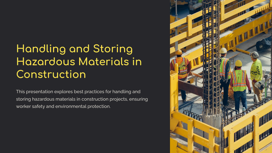 Handling and Storing Hazardous Materials in Construction (Toolbox Download)