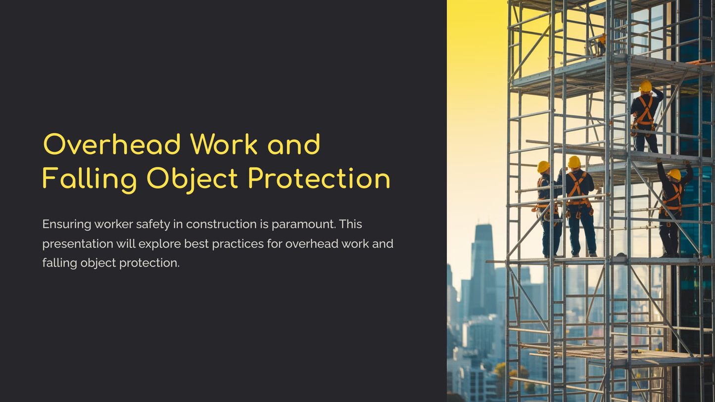 Overhead Work and Falling Object Protection (Power Point Download)