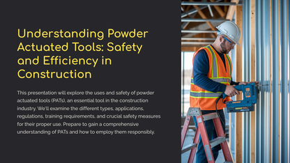 Understanding Powder Actuated Tools: Safety and Efficiency in Construction (Toolbox Download)