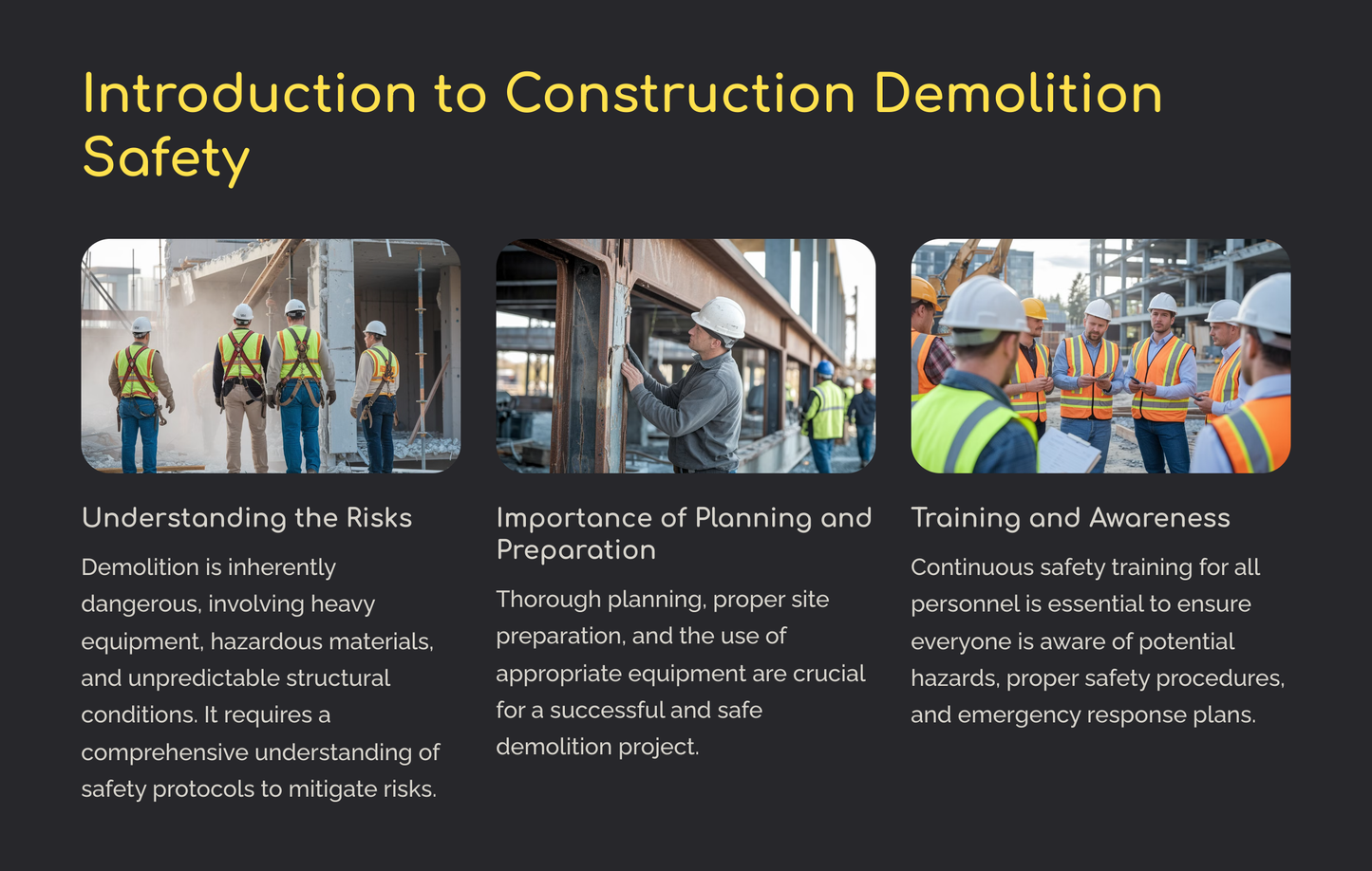 Construction Demolition Safety (Power Point Download)