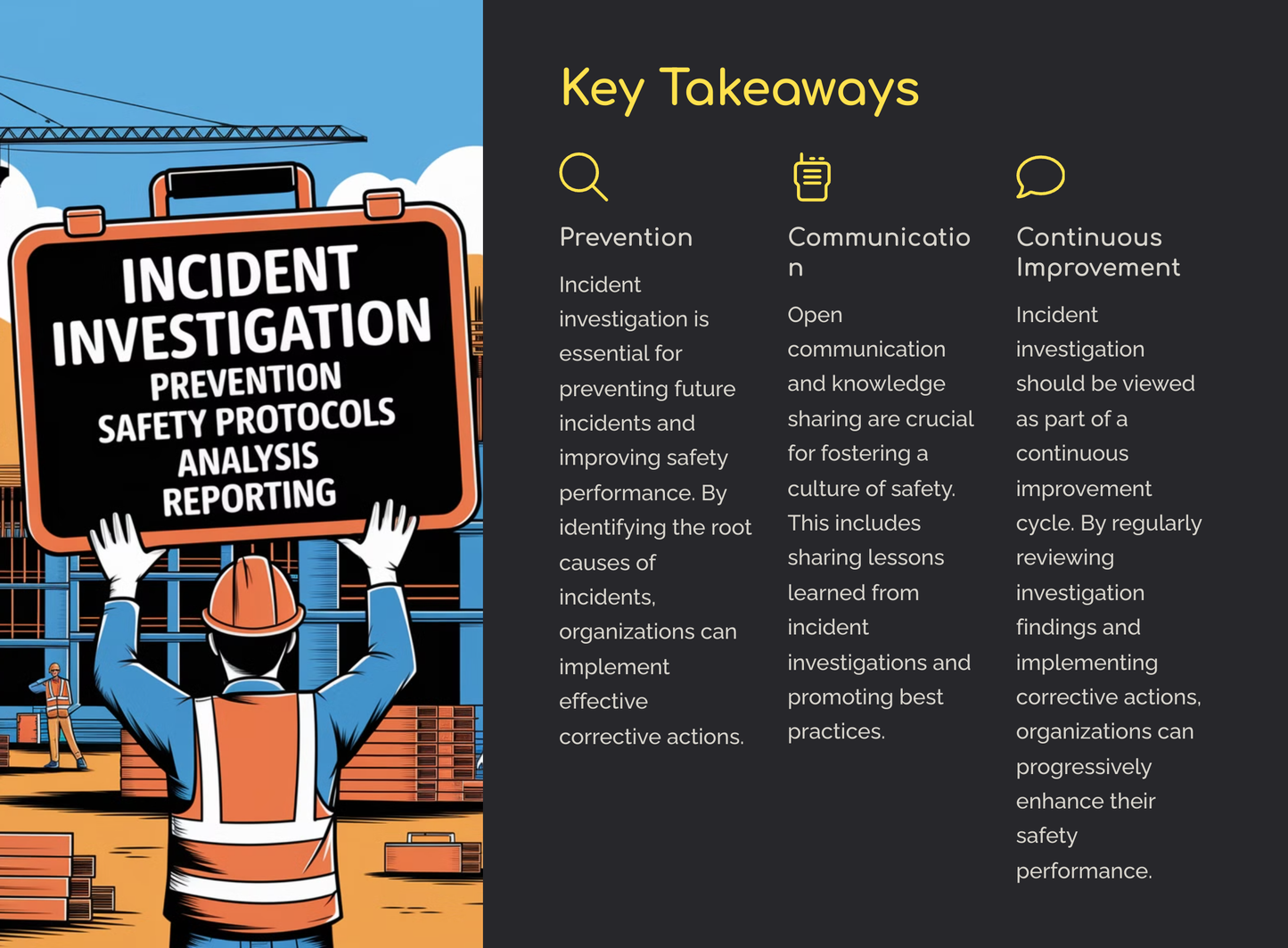 Incident Investigation & Root Cause Analysis in Construction (Power Point Download)