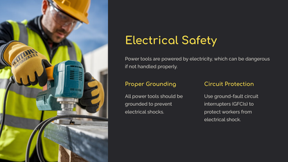 Safe Use of Power Tools in Construction (Power Point Download)