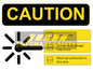 Caution Lazer in use Construction sign (PDF Download)