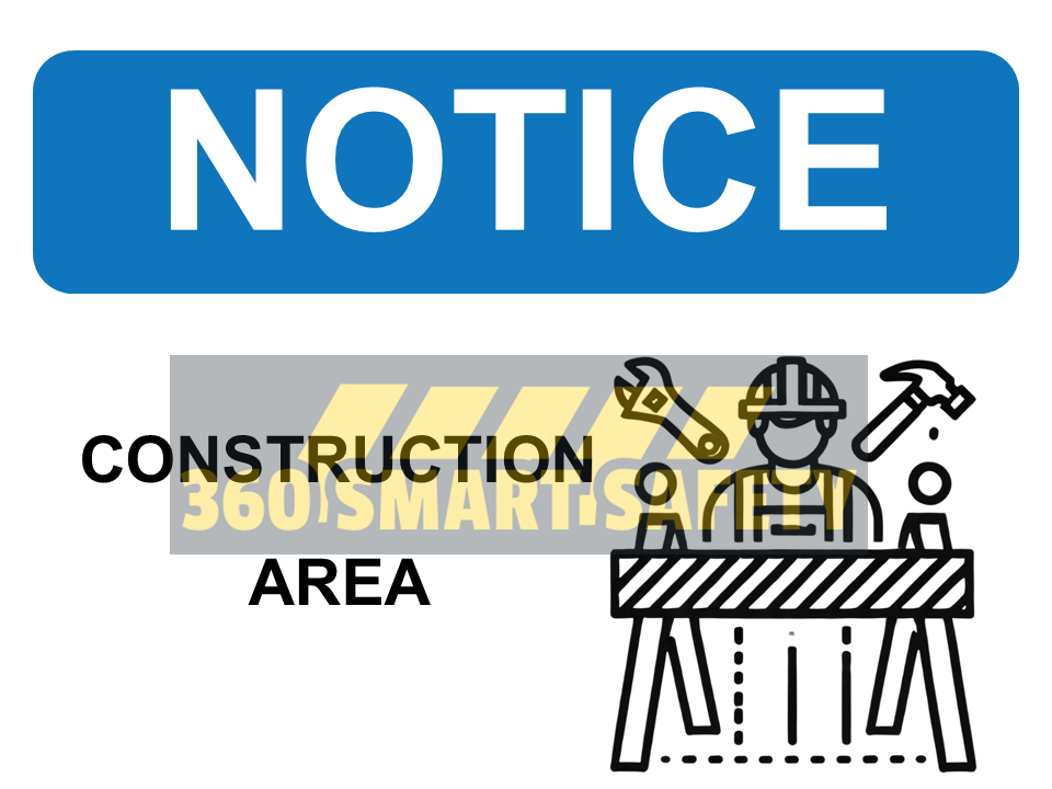 Construction area sign (PDF Download)