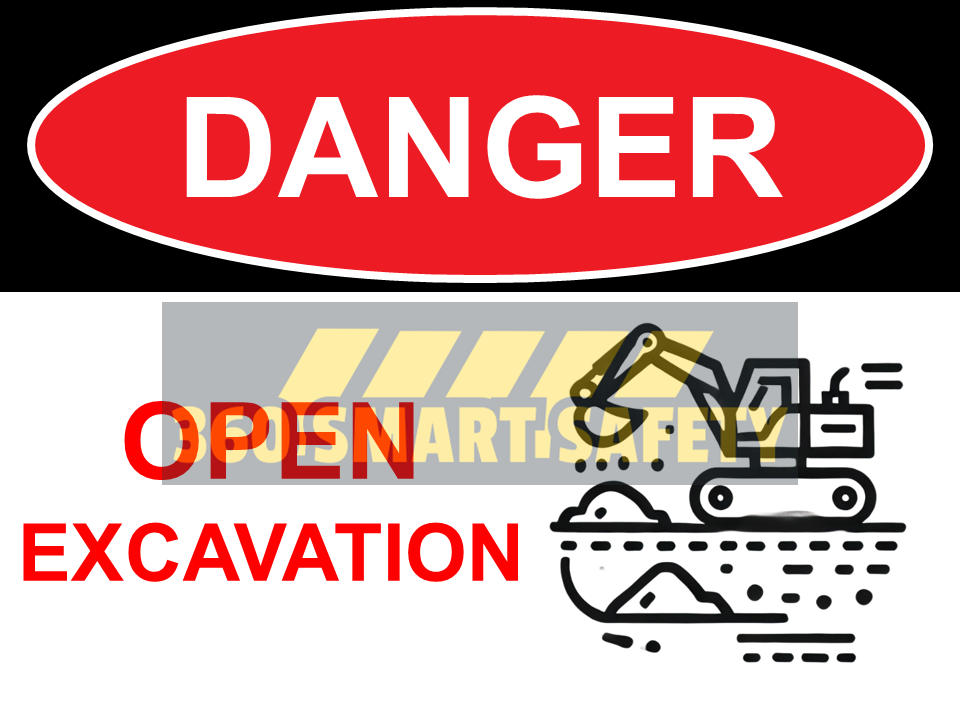 Danger Open Excavation Sign (PDF Download)