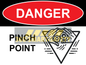 Danger Pinch Point Sign (PDF Download)