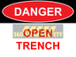 Danger Open Trench Sign (PDF Download)