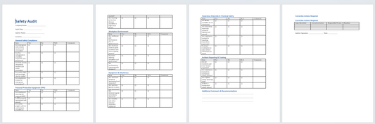 Safety Audit template (Word Format Download)