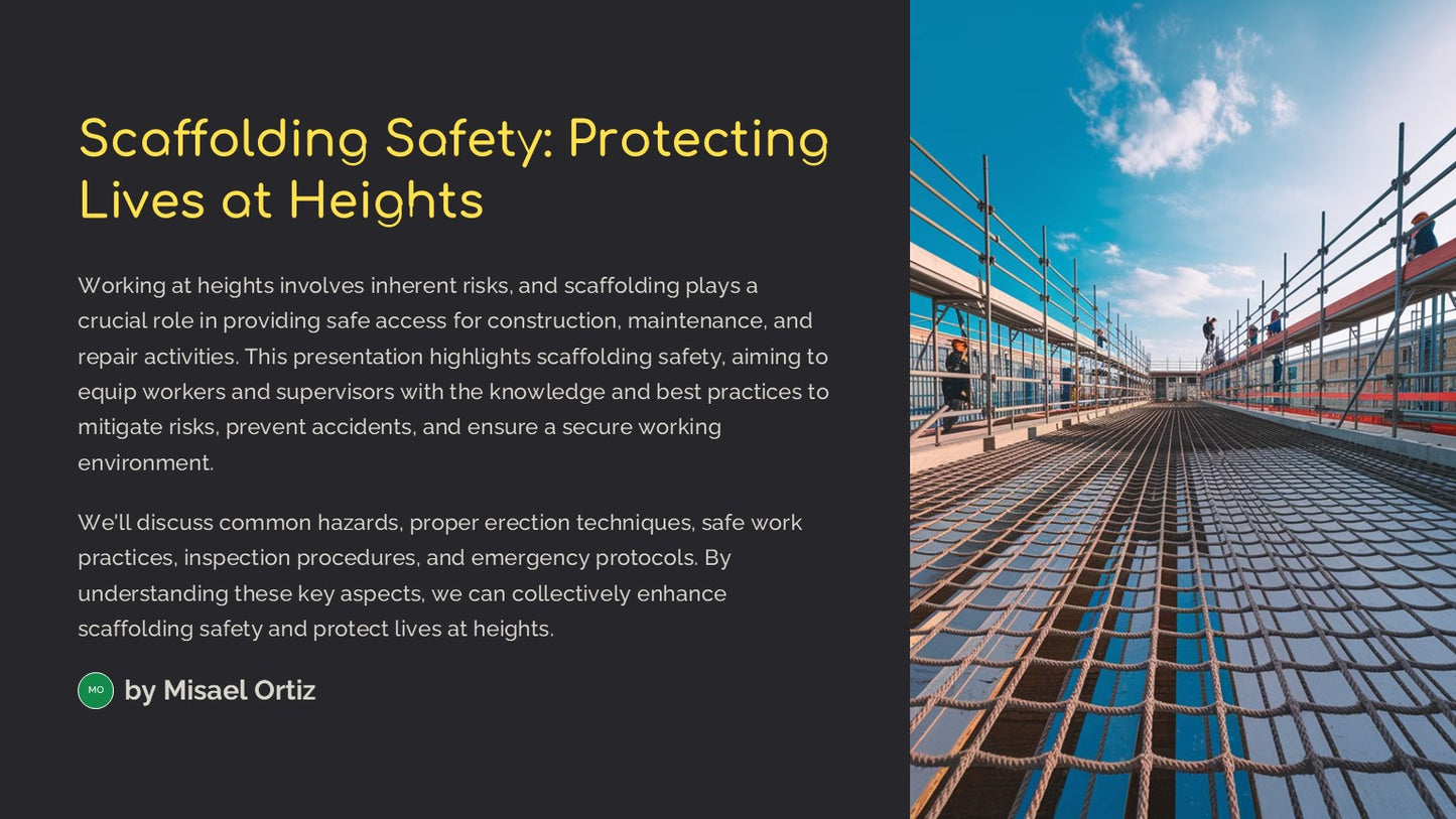 Scaffolding Safety-Protecting Lives at Heights (Toolbox Download)